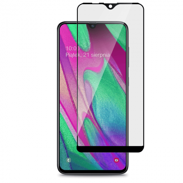 szkło na cały ekran z ramką wytrzymałe 9D do Samsung Galaxy A40