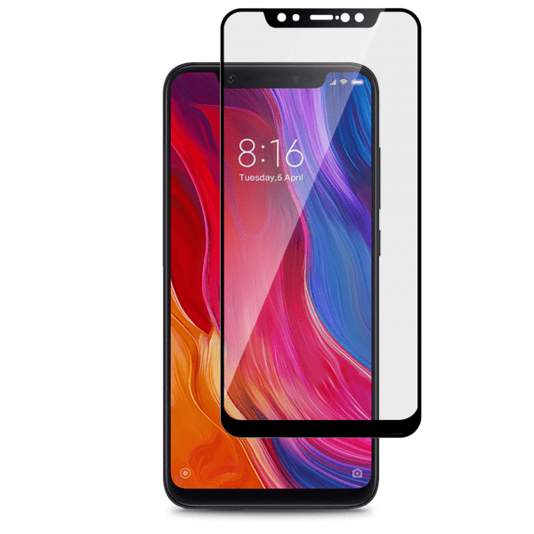 szkło na cały ekran z ramką wytrzymałe 9D do Xiaomi Mi 8