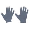 Uniwersalne rękawiczki zimowe do ekranów dotykówych szare