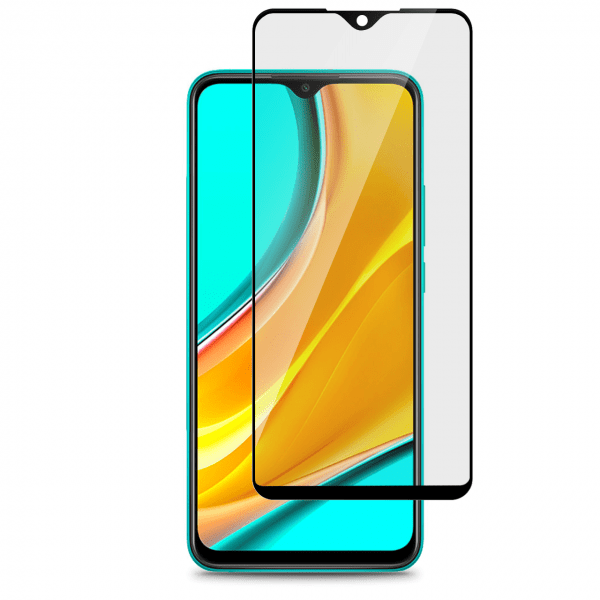 szkło na cały ekran z ramką wytrzymałe 9D do Xiaomi Redmi 9