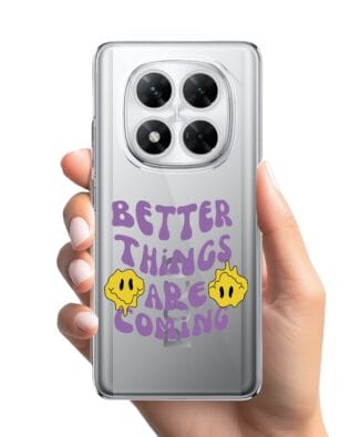 Etui do Xiaomi POCO X7 przeźroczyste, silikonowe Flexi, Better Things Are Coming