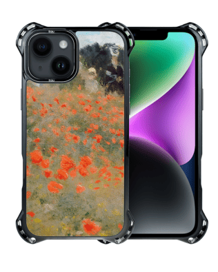 Etui iPhone 14 Plus IBIZU DropGuard Ultra z MagSafe, Claude Monet, pole maków