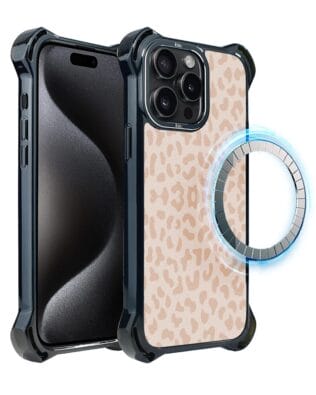 Etui iPhone 15 Pro Max IBIZU DropGuard Ultra z MagSafe, Boho, Delikatna panterka