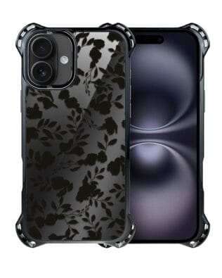 Etui do iPhone 16 Plus IBIZU DropGuard Ultra z MagSafe, Midnight, Cienie liści