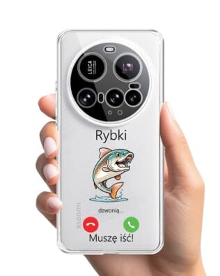 Etui do Xiaomi 15 Ultra przeźroczyste, silikonowe Flexi, rybki dzwonią