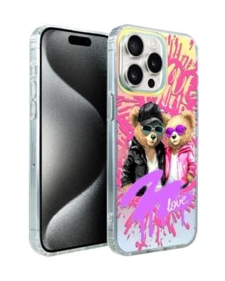Etui do iPhone 15 Pro IBIZU California Sunset z MagSafe, zmieniające kolor, Couple in Love, zakochana para