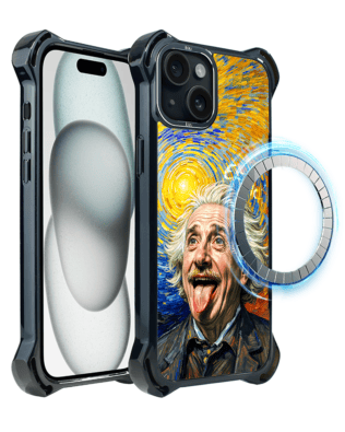 Etui do iPhone 15 Plus IBIZU DropGuard Ultra z MagSafe, Einstein