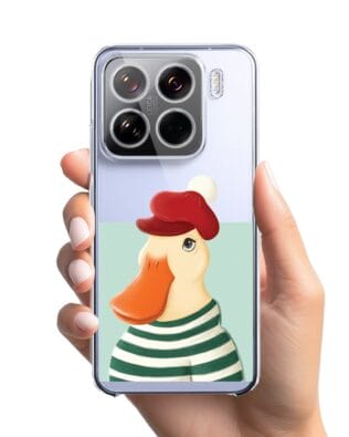 Etui do Xiaomi 15 przeźroczyste, silikonowe Flexi, kaczuszka
