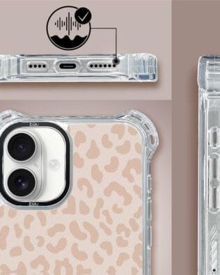 Etui iPhone 16 IBIZU DropGuard Ultra z MagSafe, Boho, Delikatna panterka