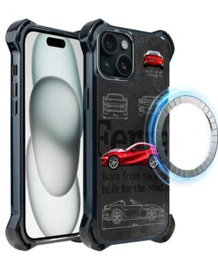 Etui do iPhone 15 IBIZU DropGuard Ultra z MagSafe, TechDrive, 812 Superfast