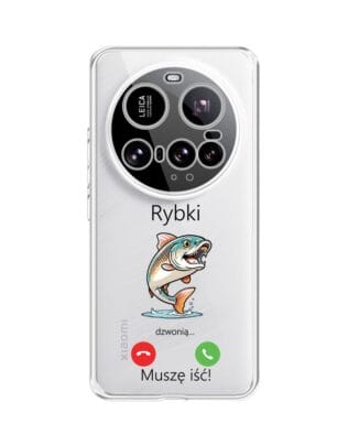 Etui do Xiaomi 15 Ultra przeźroczyste, silikonowe Flexi, rybki dzwonią
