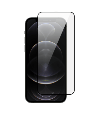 Szkło najtrwalsze kompozytowe z powłoką ceramiczną na cały ekran 5D z czarną ramką do iPhone 12/12 Pro