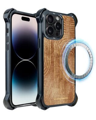 Etui do iPhone 14 Pro IBIZU DropGuard Ultra z MagSafe, Boho, Geometryczne linie