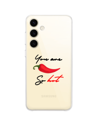 Etui do Samsung Galaxy S24 przeźroczyste, silikonowe Flexi, papryczka chilli