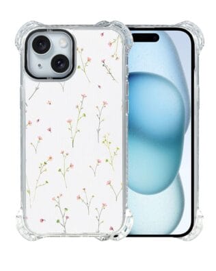 Etui iPhone 15 IBIZU DropGuard Ultra z MagSafe, Pastel Bloom, Polna fantazja