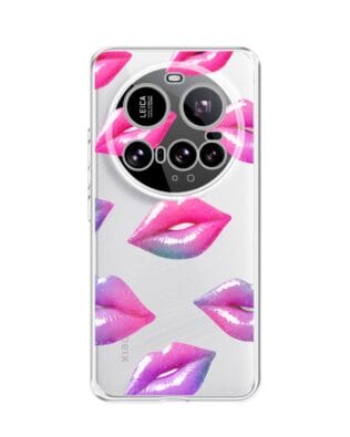 Etui do Xiaomi 15 Ultra przeźroczyste, silikonowe Flexi, hologramowe usta