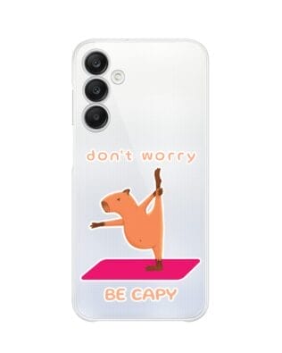 Etui do Samsung Galaxy A25 5G przeźroczyste, silikonowe Flexi, kapibara