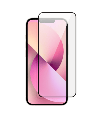 Twarde szkło diamentowe z czarną ramką do iPhone 13