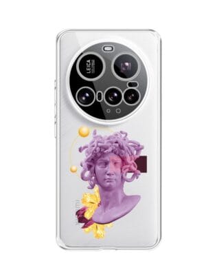 Etui do Xiaomi 15 Ultra przeźroczyste, silikonowe Flexi, antyczna figura, meduza