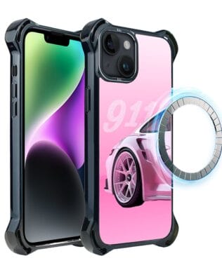 Etui do iPhone 14 Plus IBIZU DropGuard Ultra z MagSafe, TechDrive, 911 różowe