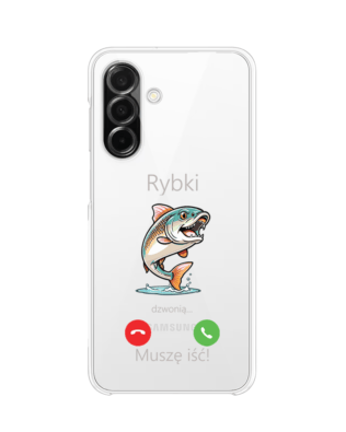 Etui do Samsung Galaxy A26 5G przeźroczyste, silikonowe Flexi, rybki dzwonią