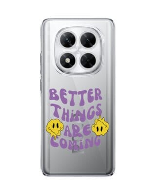 Etui do Xiaomi POCO X7 przeźroczyste, silikonowe Flexi, Better Things Are Coming