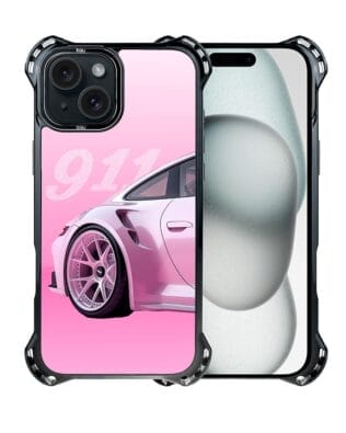 Etui do iPhone 15 Plus IBIZU DropGuard Ultra z MagSafe, TechDrive, 911 różowe