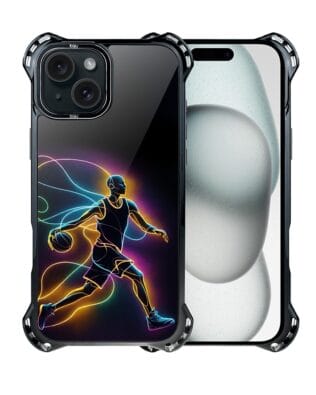 Etui do iPhone 15 IBIZU DropGuard Ultra z MagSafe, #ElectroMove, Duch koszykówki