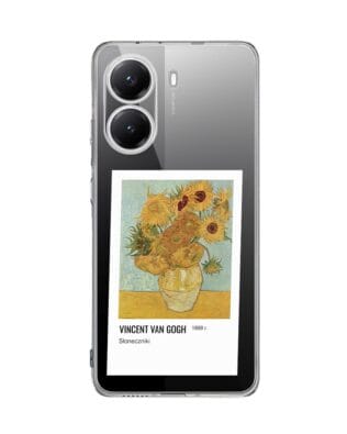 Etui do Xiaomi POCO F7 Pro przeźroczyste, silikonowe Flexi, słoneczniki