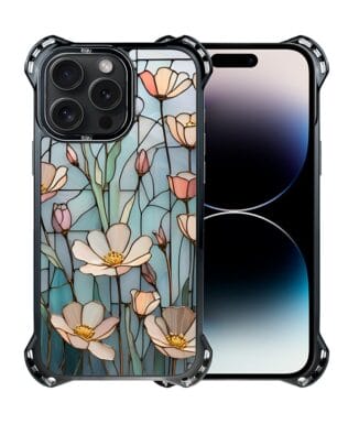 Etui do iPhone 14 Pro IBIZU DropGuard Ultra z MagSafe, Barwy Szkła, Szept kwiatów polnych