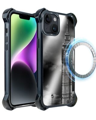 Etui do iPhone 14 IBIZU DropGuard Ultra z MagSafe, Noir City, Big Ben
