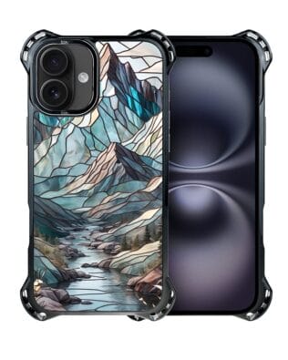 Etui do iPhone 16 IBIZU DropGuard Ultra z MagSafe, Barwy Szkła, Górski Potok