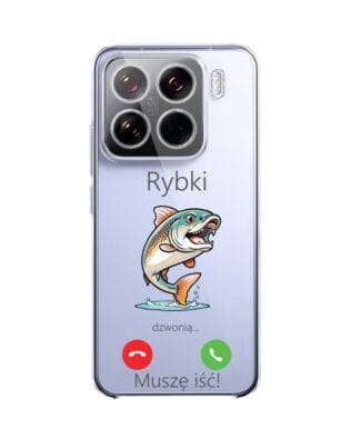 Etui do Xiaomi 15 przeźroczyste, silikonowe Flexi, rybki dzwonią