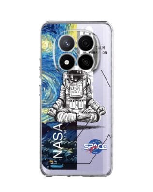 Etui do Xiaomi 14 Pro przeźroczyste, silikonowe Flexi, Keep Calm in Cosmos
