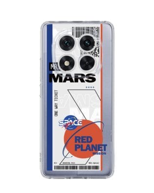 Etui do Xiaomi 14 Pro przeźroczyste, silikonowe Flexi, bilet na Mars