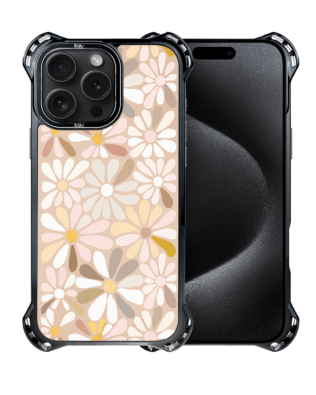 Etui iPhone 15 Pro Max IBIZU DropGuard Ultra z MagSafe, Boho, Kwiaty vintage