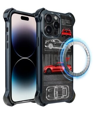 Etui do iPhone 14 Pro Max IBIZU DropGuard Ultra z MagSafe, TechDrive, GT V8 “Coyote”