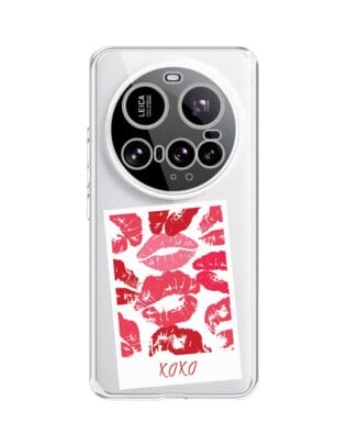 Etui do Xiaomi 15 Ultra przeźroczyste, silikonowe Flexi, pocałunki, polaroid