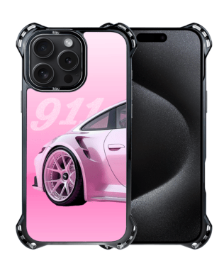 Etui do iPhone 15 Pro Max IBIZU DropGuard Ultra z MagSafe, TechDrive, 911 różowe