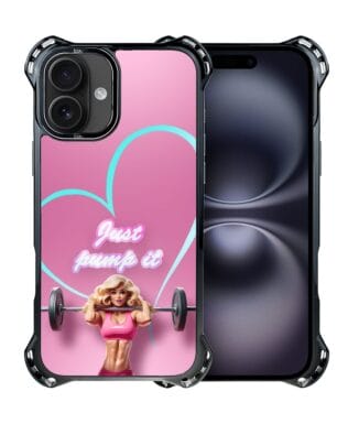 Etui do iPhone 16 Plus IBIZU DropGuard Ultra z MagSafe, #Move, Pump it love