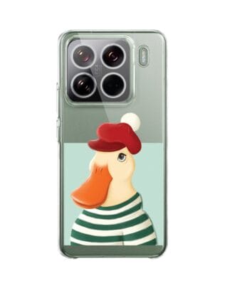 Etui do Xiaomi 15 Pro przeźroczyste, silikonowe Flexi, kaczuszka