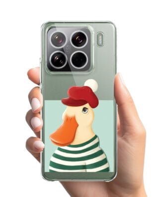 Etui do Xiaomi 15 Pro przeźroczyste, silikonowe Flexi, kaczuszka