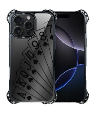 Etui do iPhone 16 Pro IBIZU DropGuard Ultra z MagSafe, Midnight, Karty do gry