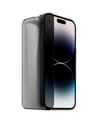 Szkło prywatyzujące z czarną ramką do iPhone 14 Pro