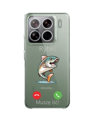 Etui do Xiaomi 15 Pro przeźroczyste, silikonowe Flexi, rybki dzwonią