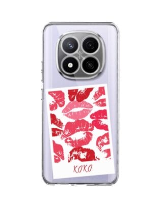 Etui do Xiaomi Redmi Note 14 Pro Plus 5G przeźroczyste, silikonowe Flexi, pocałunki, polaroid