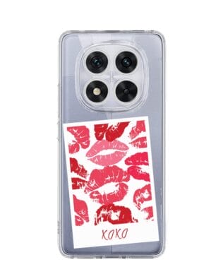 Etui do Xiaomi Redmi Note 14 Pro 5G przeźroczyste, silikonowe Flexi, pocałunki, polaroid
