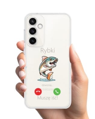 Etui do Samsung Galaxy S23 Plus przeźroczyste, silikonowe Flexi, rybki dzwonią