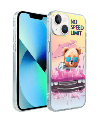 Etui do iPhone 13 IBIZU California Sunset z MagSafe, zmieniające kolor, Pink Car, różowy samochód
