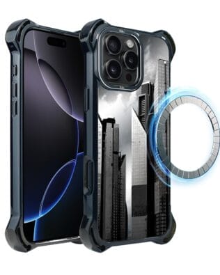 Etui do iPhone 16 Pro Max IBIZU DropGuard Ultra z MagSafe, Noir City, Manhattan